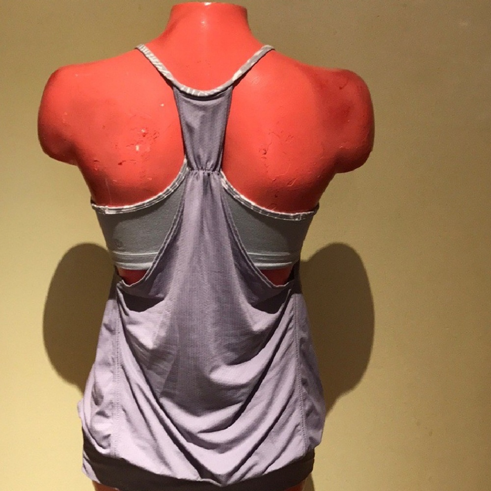 lululemon athletica tank with sports bar.